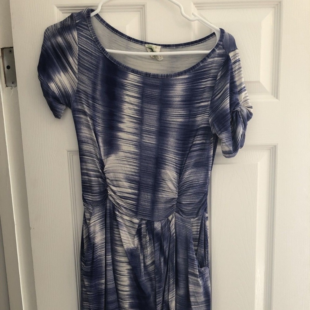 Anthropologie Blue Dress Size S Cotton Women's